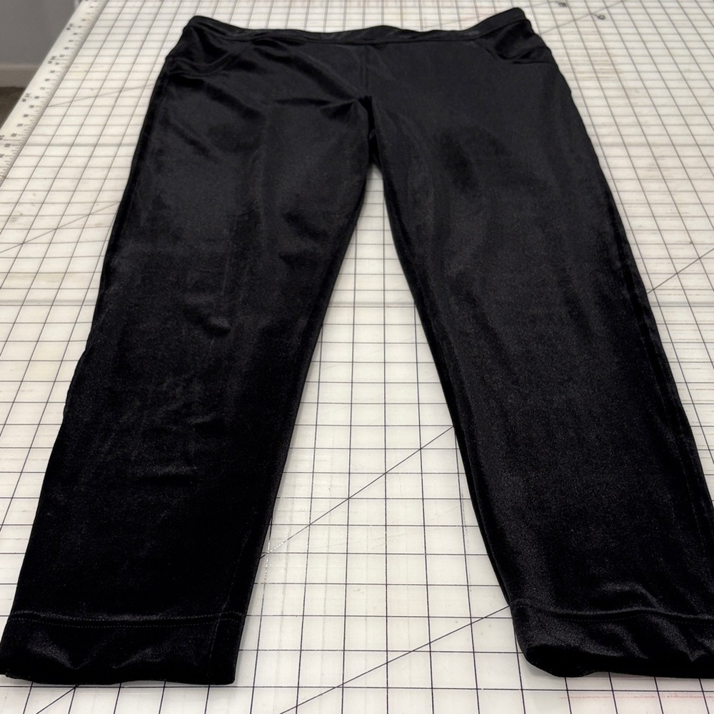 John Mark Black Velvet Pants